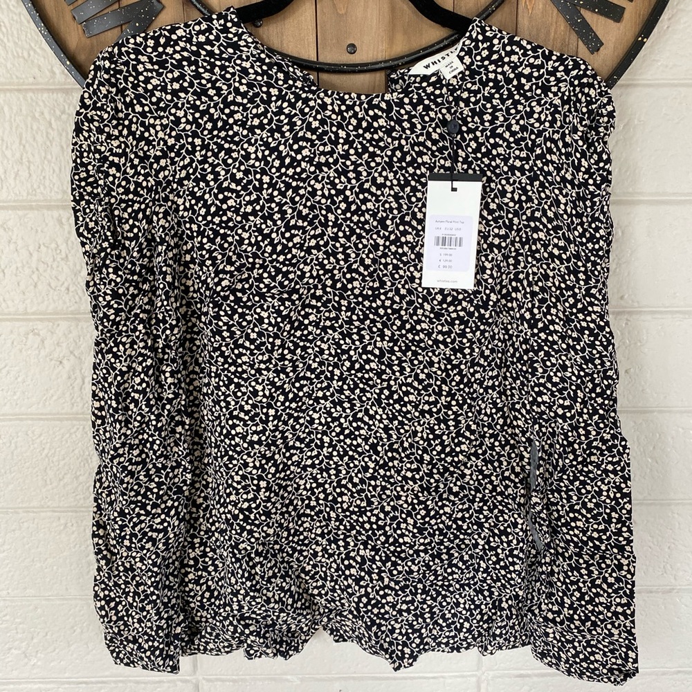 Whistles Autumn Floral Long Sleeve Blouse